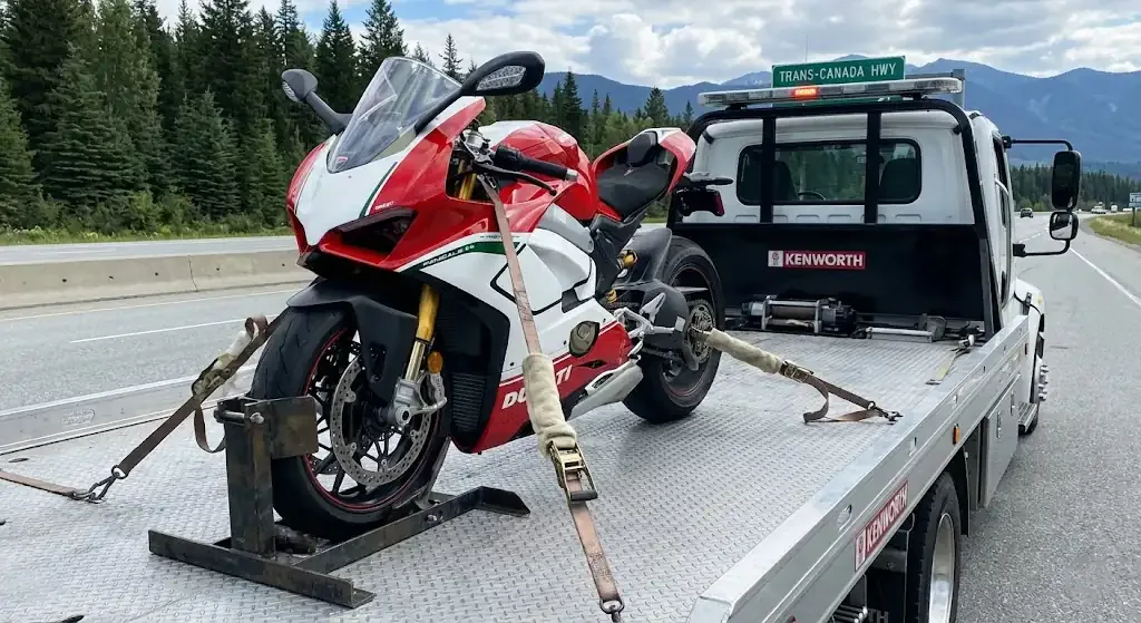 Saskatoon motorcycle tow truck service